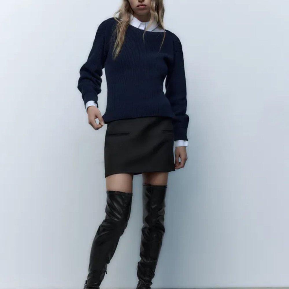 Zara Thigh High Lug Sole Boot